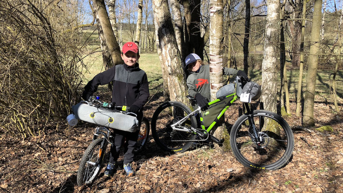 Děti a bikepacking