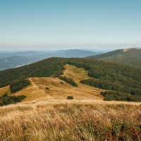Ridge route through the Poloniny mountains