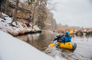 winter bikerafting