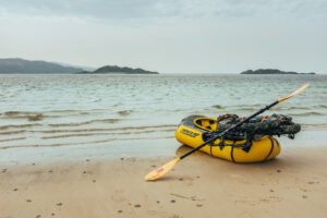 packraft na moři