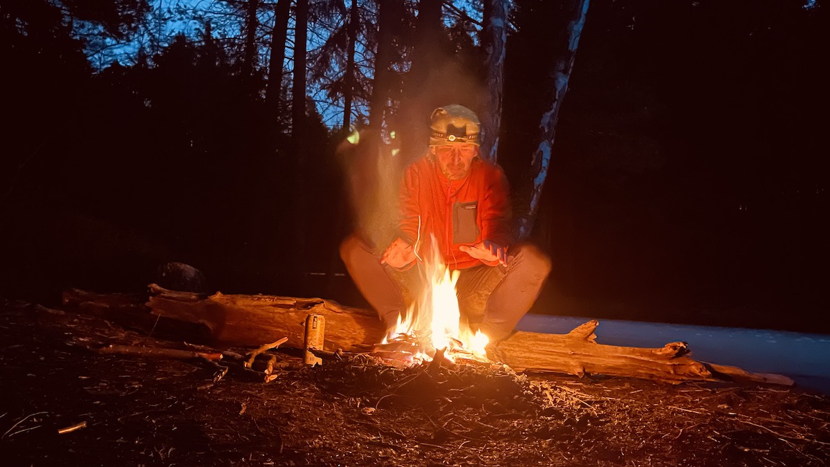 Bikepacking around a chimney