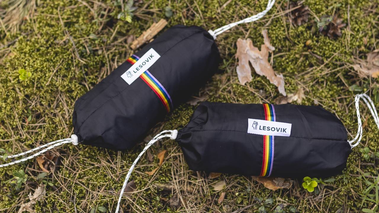 Lesovik DUCH Rainbow Pride hammock.