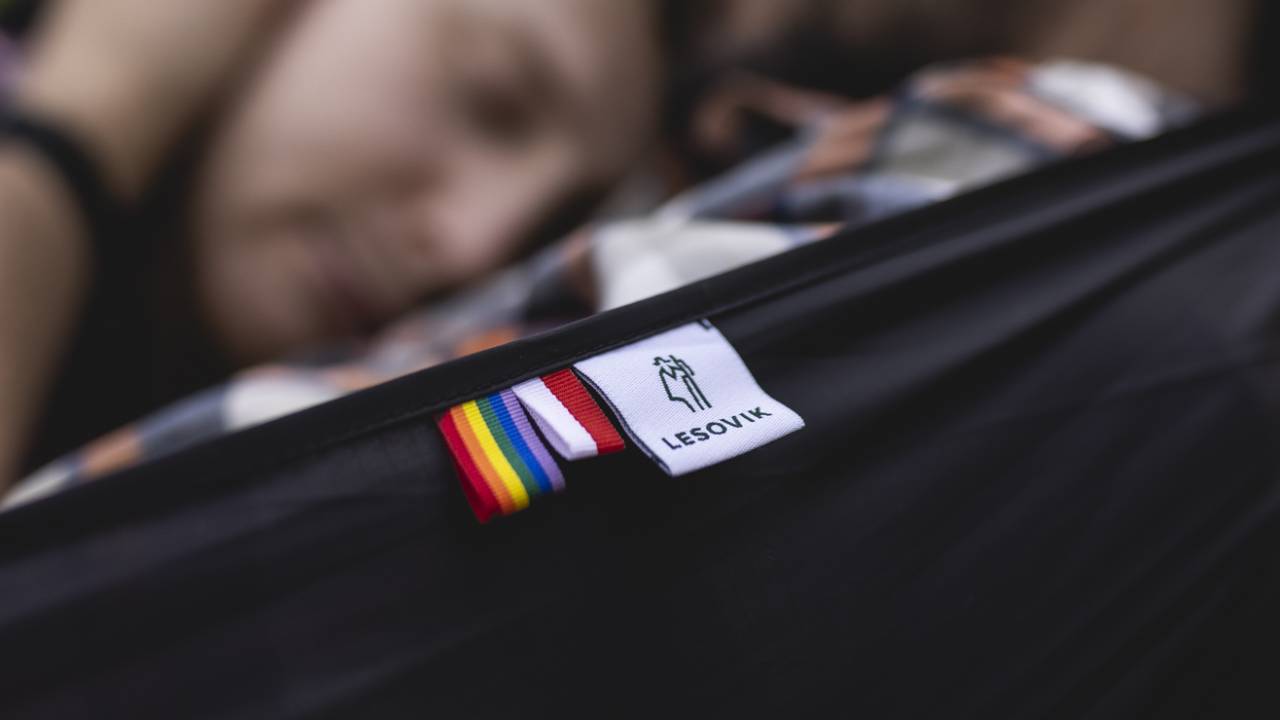 Lesovik DUCH Rainbow Pride hammock.