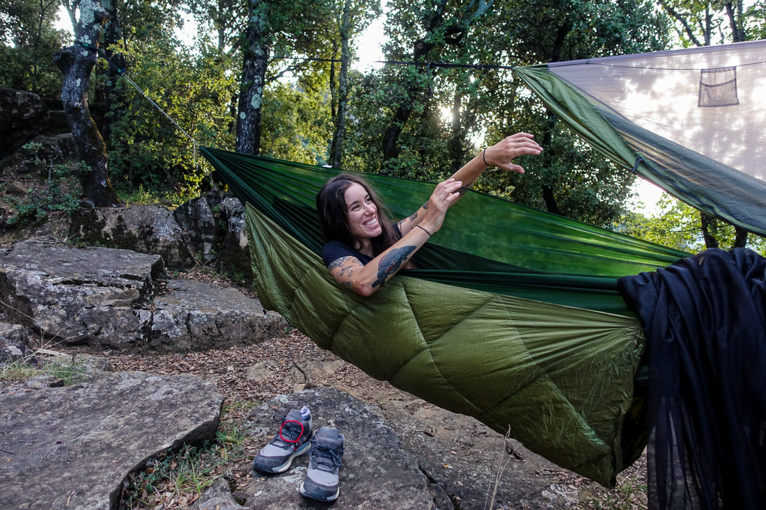 Spain as experienced by cyclist and traveller @samisauri. In the photo, notice the lightest SUL hammock including Otul Air down insulation, which was developed in collaboration with another Polish brand PAJAK.